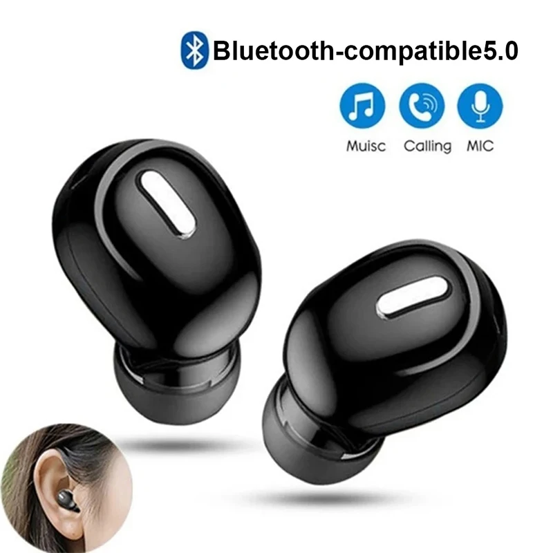 X9 Mini Bluetooth-Compatible 5.0 Earphones Wireless Sport Gaming Headset With Mic Handsfree Stereo Earbuds For Xiaomi For Huawei