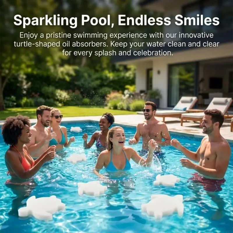 10Pcs Oil Absorbing Scum Sponge Scum Cleaning Tool For Hot Tub And Swimming Pool