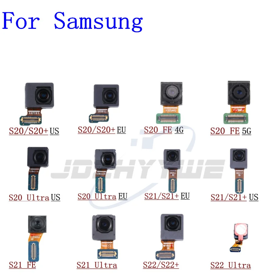 For Samsung Galaxy S20 S21 S22 S23 + Plus Ultra FE 4G 5G G991 S908 Selfie Front Facing Camera Flex Cable Repair Parts