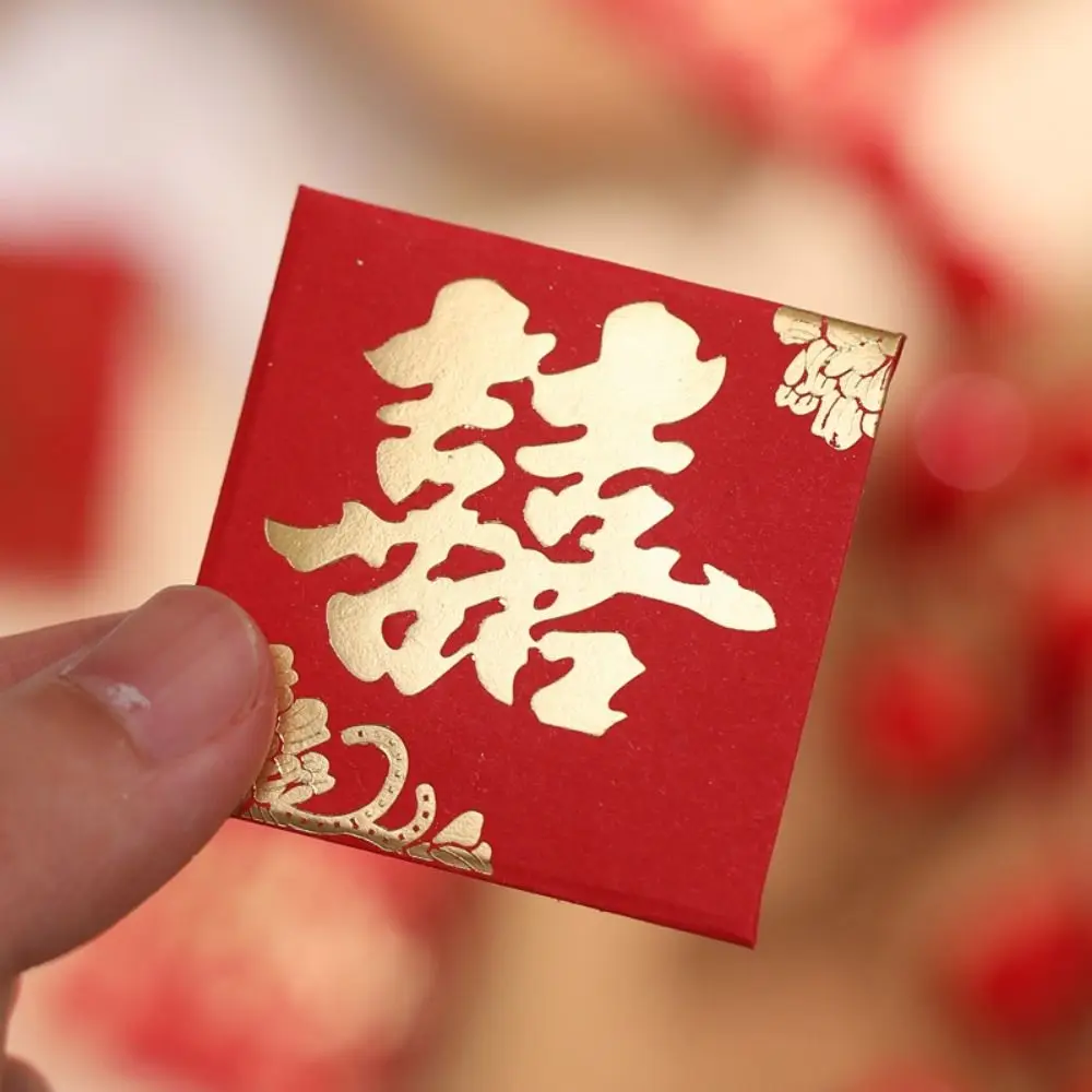 

10PCS New Year Packet Mini Coin Money Pockets Best Wishes Dragon Pattern Red Envelope Small Size HongBao New Year Gifts