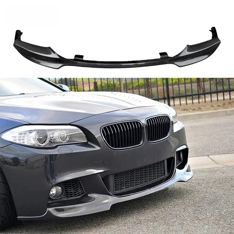 

F10 F18 M Sport High Quality Carbon Fiber Vars-Style Front Lip Front Bumper Lip Front Separator for 5 Series F10 F18