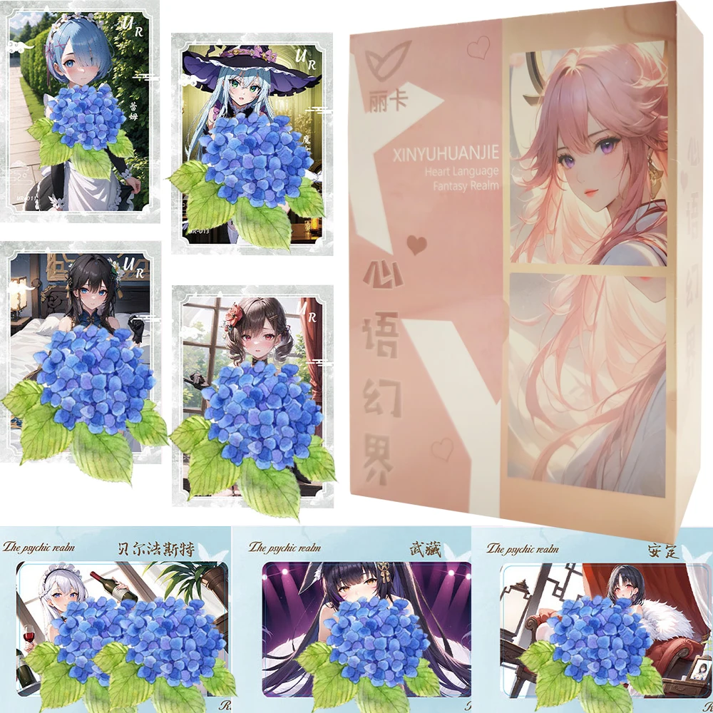 

Heart Language Fantasy Realm Collection Cards Booster Box Graceful Figure Anime Charm Girls Private Temptation Cards Toys Gifts