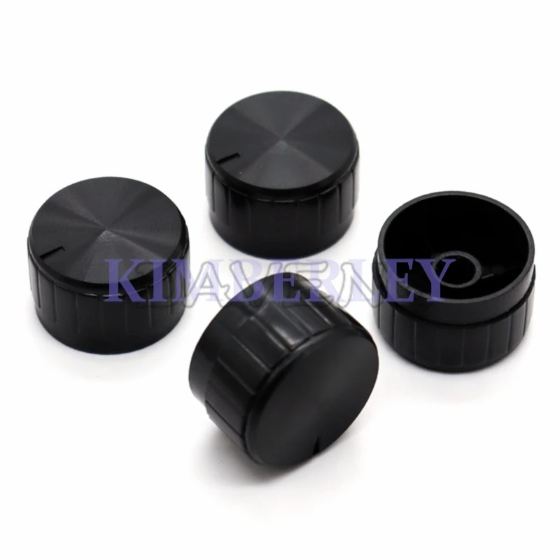 10 Piece 25.5X16MM Plastic Knob Cap Potentiometer Knob Cap Volume Adjustment Knob Imitation Aluminum Alloy Knob Cap
