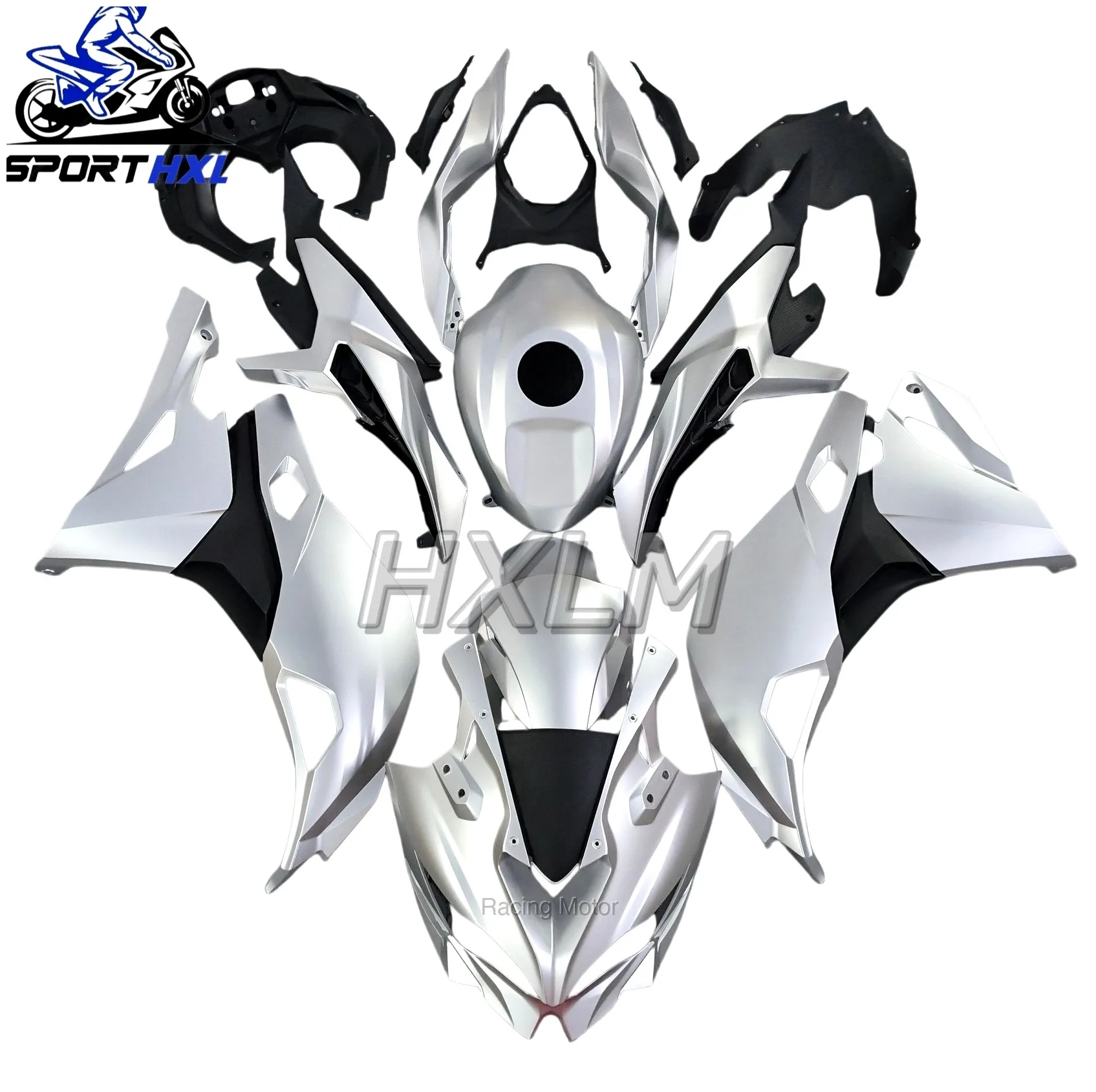 High Quality Motorcycle Fairing Kit Fit For ZX-25R 19- 24 year ZX-4R 4RR Glossy Silver Fairings | Racing Motor Store