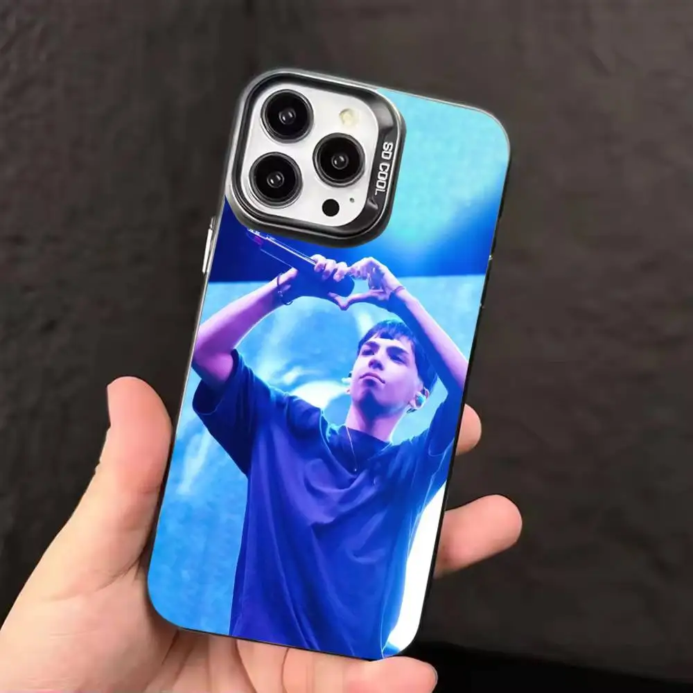 Singer M-Milo J Phone Case For iPhone 17,16,15,14,13,12,11,Pro Max,Plus black Candy Silver Cover