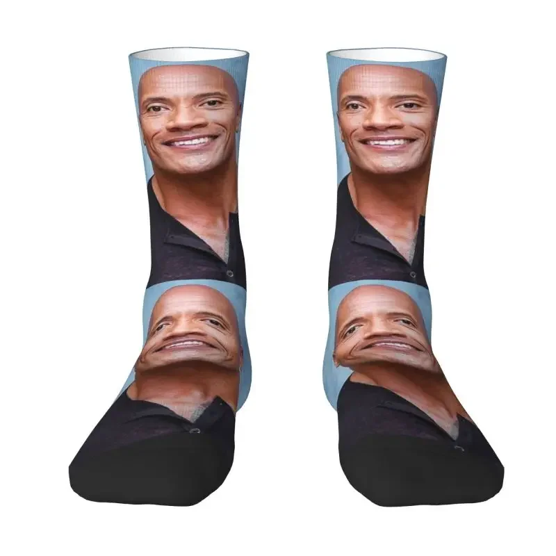 Fashion Printing Dwayne The Rock Johnson Socks for Women Men Male Stretchy Summer Autumn Winter Crazy Crew Socks