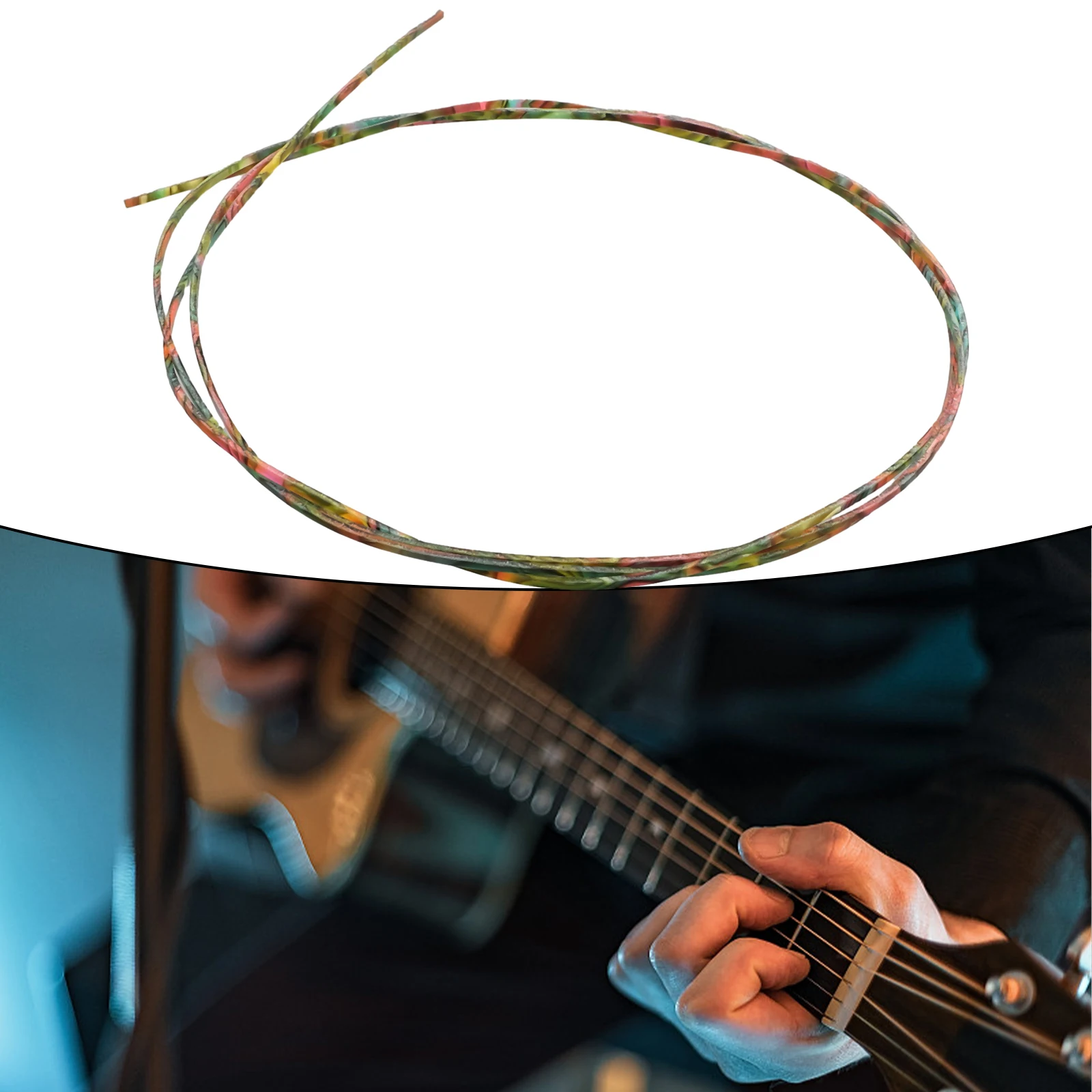 

Guitars Gear Purfling Strip 2mm High Approx.18g 1650mm Long Celluloid For Acoustic Guitars For Classical Guitars