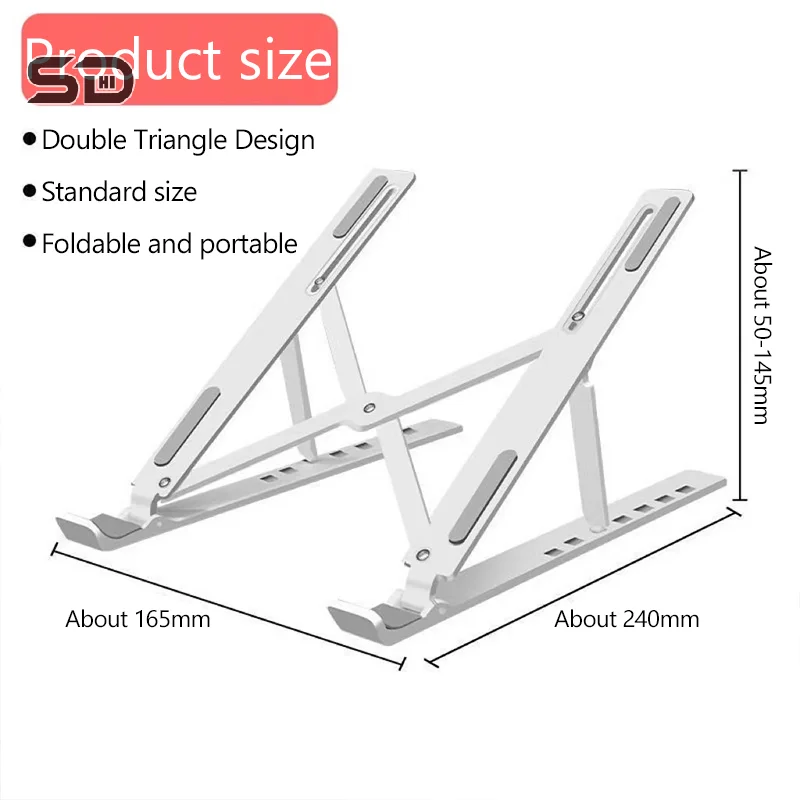 Foldable Laptop Stand Holder Portable Notebook Support Base Adjustable Riser Cooling Bracket Laptop Cooler Accessories