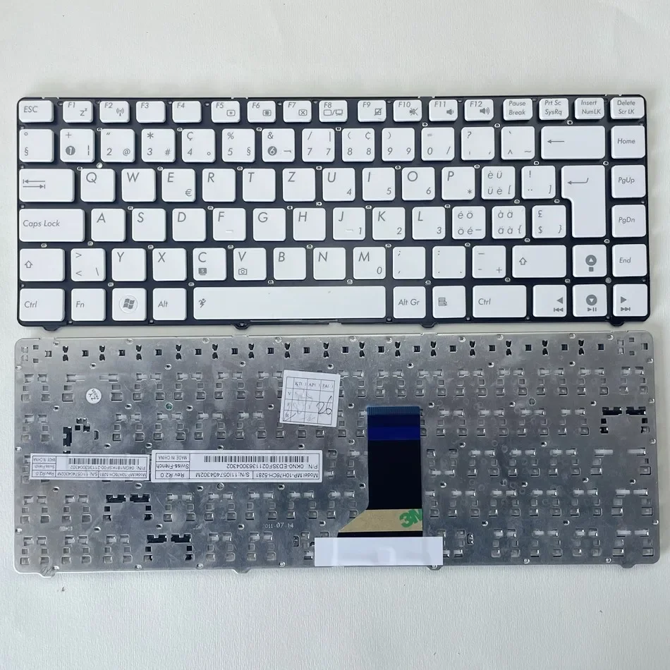 

Swiss Keyboard for ASUS U30 U31 U31F U31S U31Sg U31Sd U31Jg U35 U35F U35J U35Jc U36 U36Jc U41 U45 U45J SW Layout