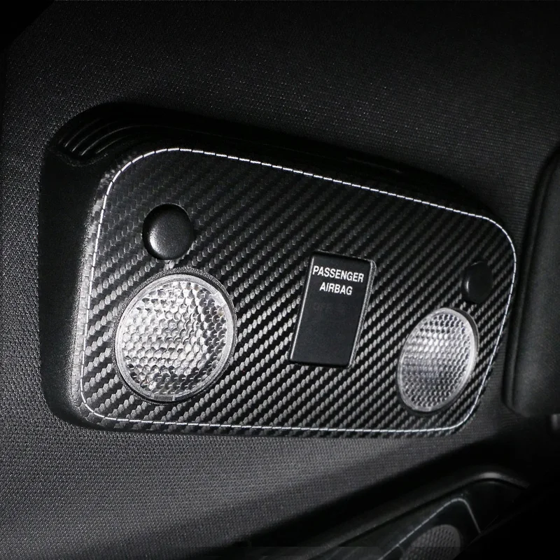 For Ford Mustang GT 2015-2023 Made of Alcantara Roof Front Reading Light Panel Trim Sticker Car Interior Tuning Accessories view 2