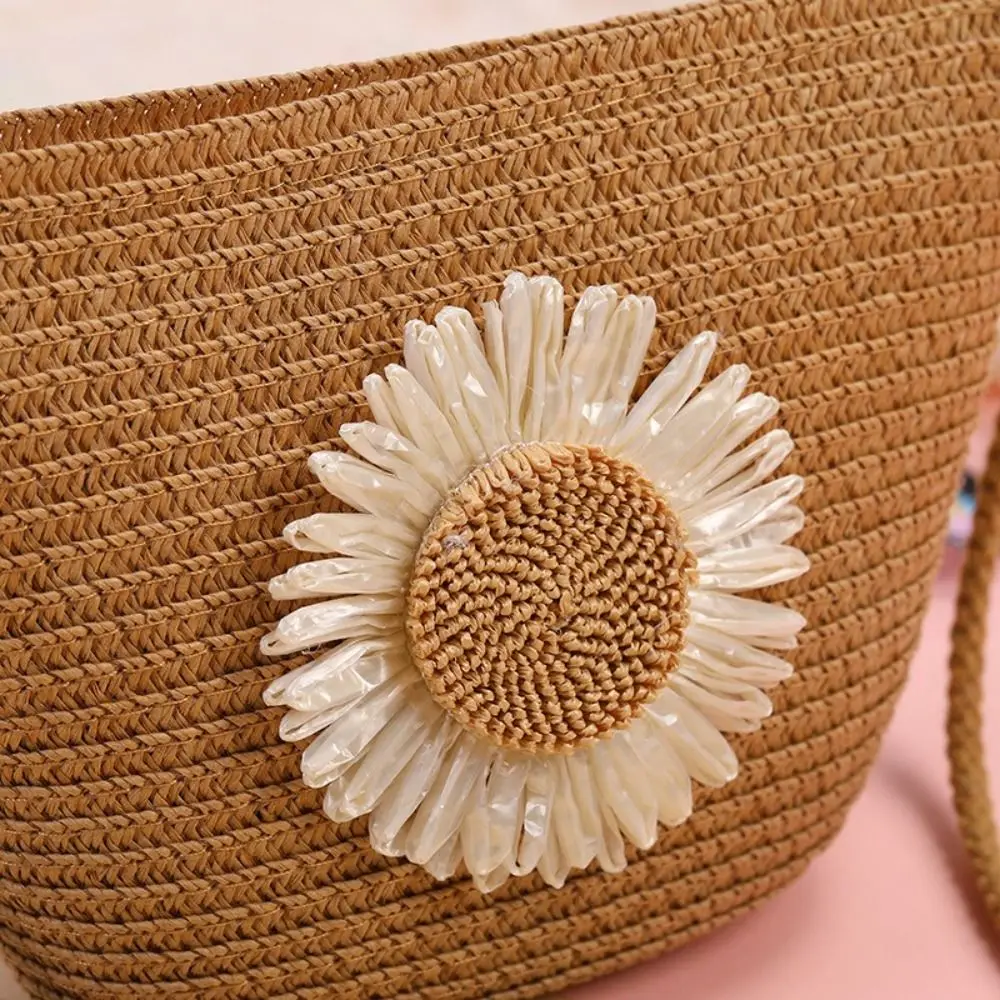 

Fashion Shell Shape Straw Bag Handmade Straw Handbag Wallet Women Girl