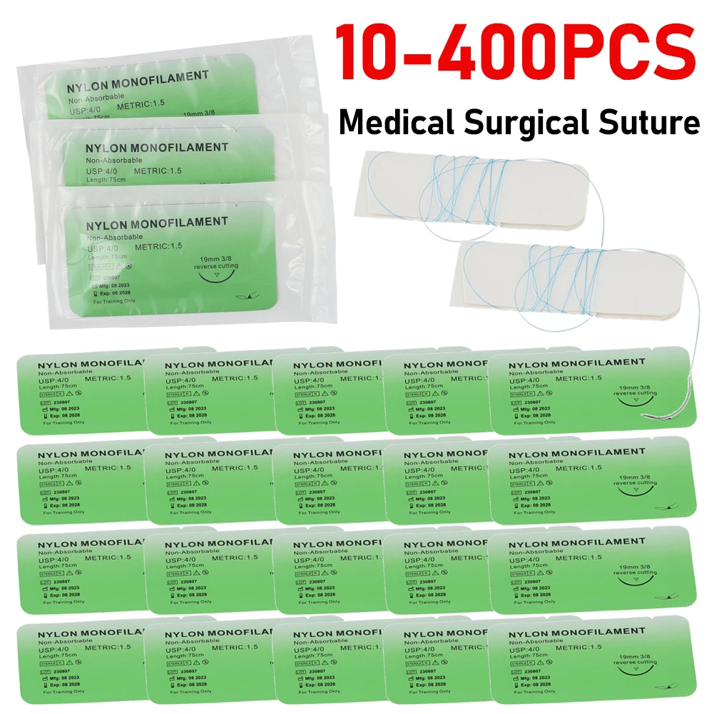 Medical Surgical Suture Nylon Silk Polypropylene Polyester Monofilament Thread Suture Teaching Exercises Demonstrations Practice