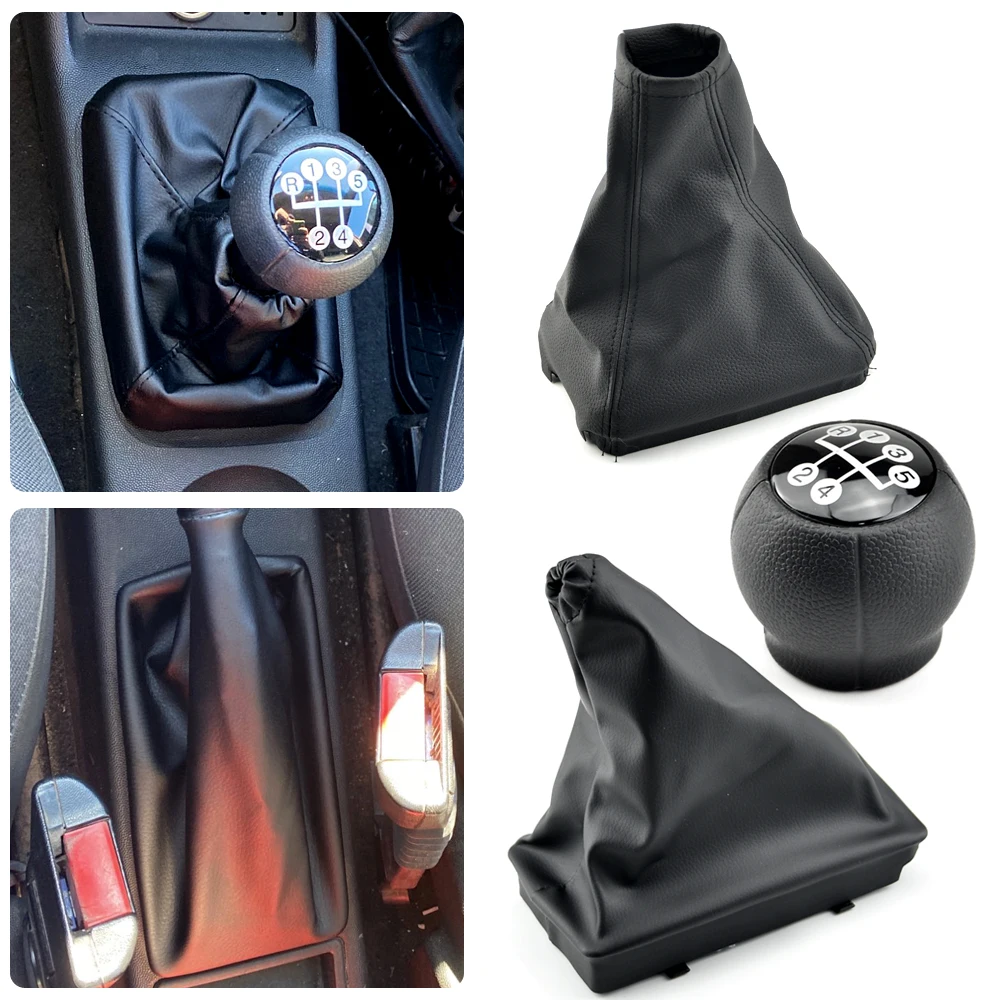 For Opel CORSA B 04-12 C 01-06 Gear Lever Boot and Handbrake Grips Car Anti Slip Parking Hand Brake Boot and gear shift knob