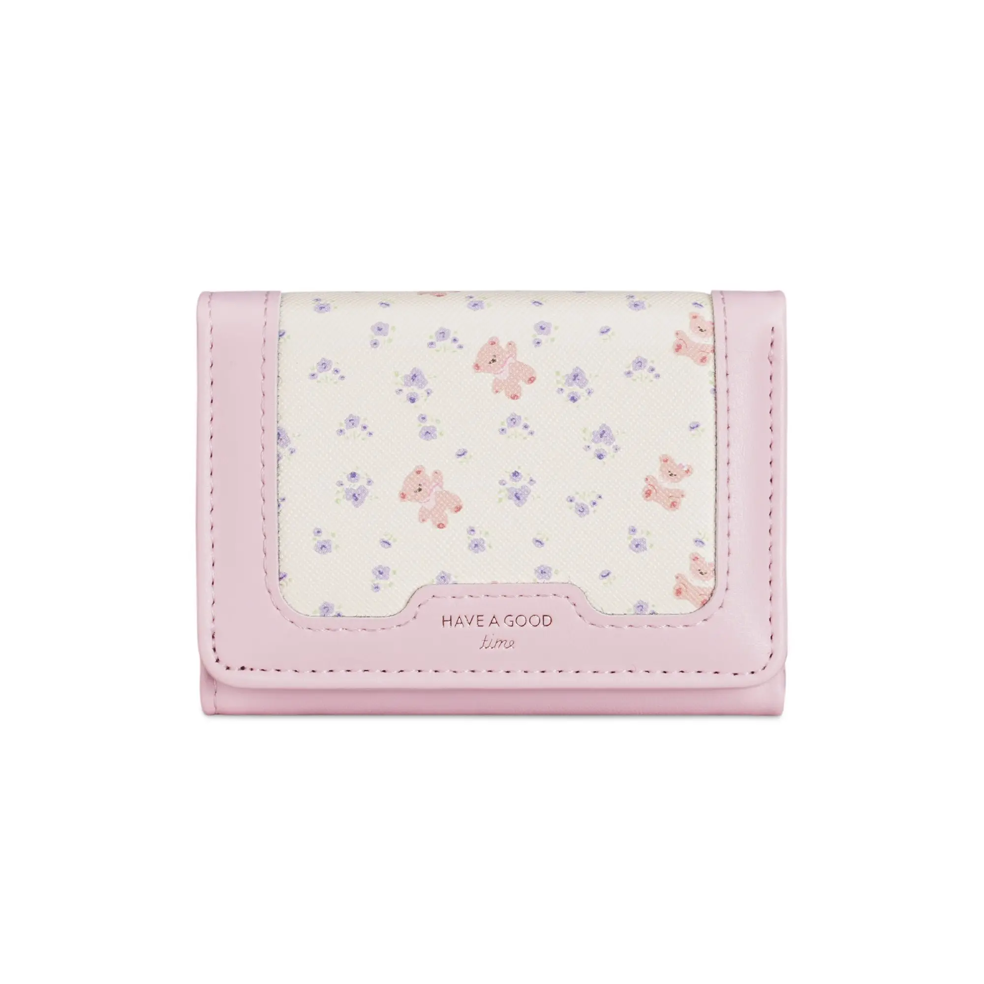 Neue florale Bären-Geldbörse im süßen koreanischen Stil, Mini-Kartenhalter, tragbare Münzbörse, süßes Geschenk für Frauen, Studenten, Accessoires – Detail 8