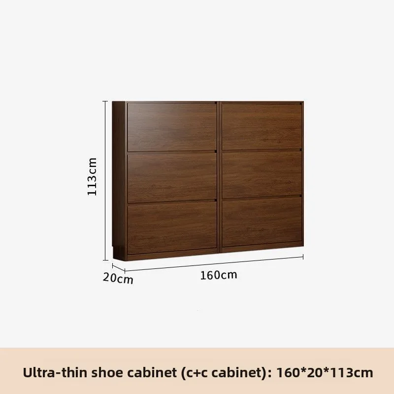 초박형 팁핑 버킷 신발장 가정용 실내 벽 현관문 벽 수납장