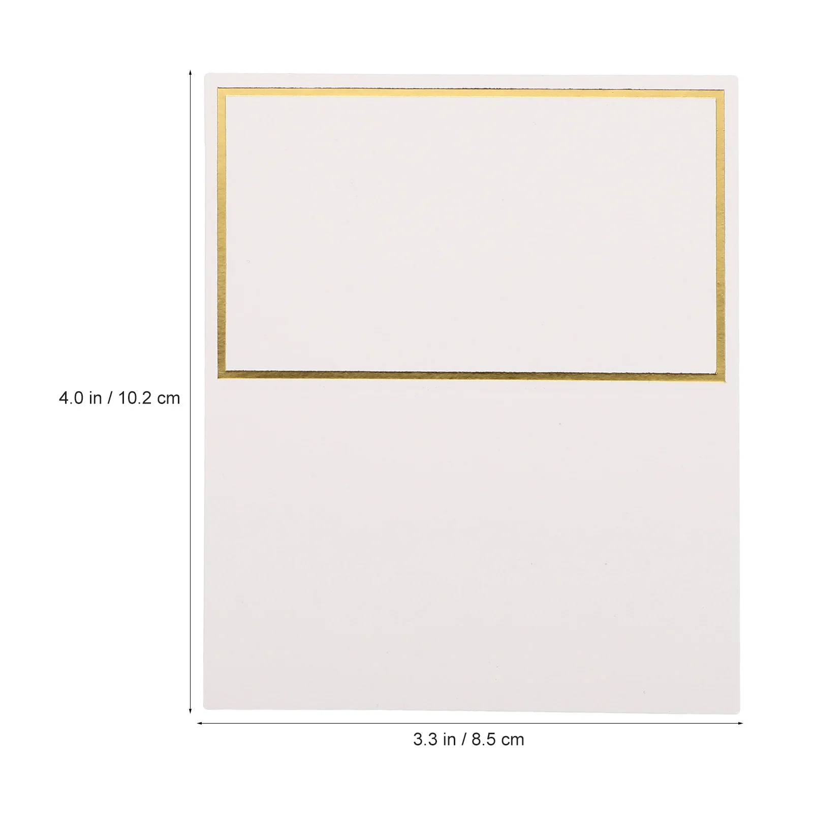 

100 шт. свадебные открытки из золотой фольги, сложенные таблички с именами стола, пустые зарезервированные вывески для сидения, украшения для вечеринок, пустые свадебные вывески