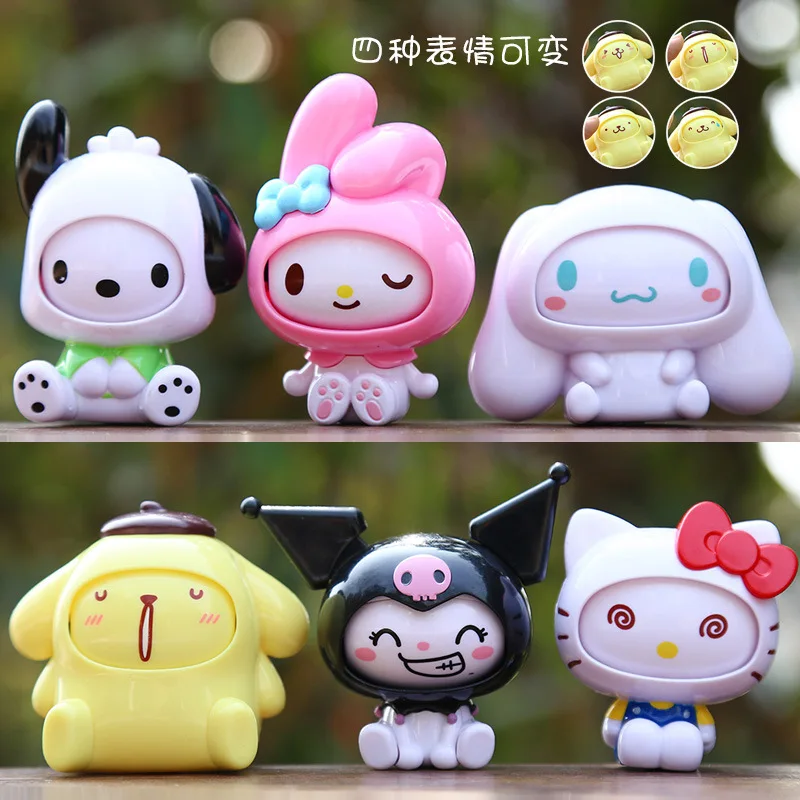 

Новая модная игрушка, меняющая лицо, серия Kt, слепая коробка, креативная забавная фигурка, настольное украшение, милый орнамент, подарки на день рождения