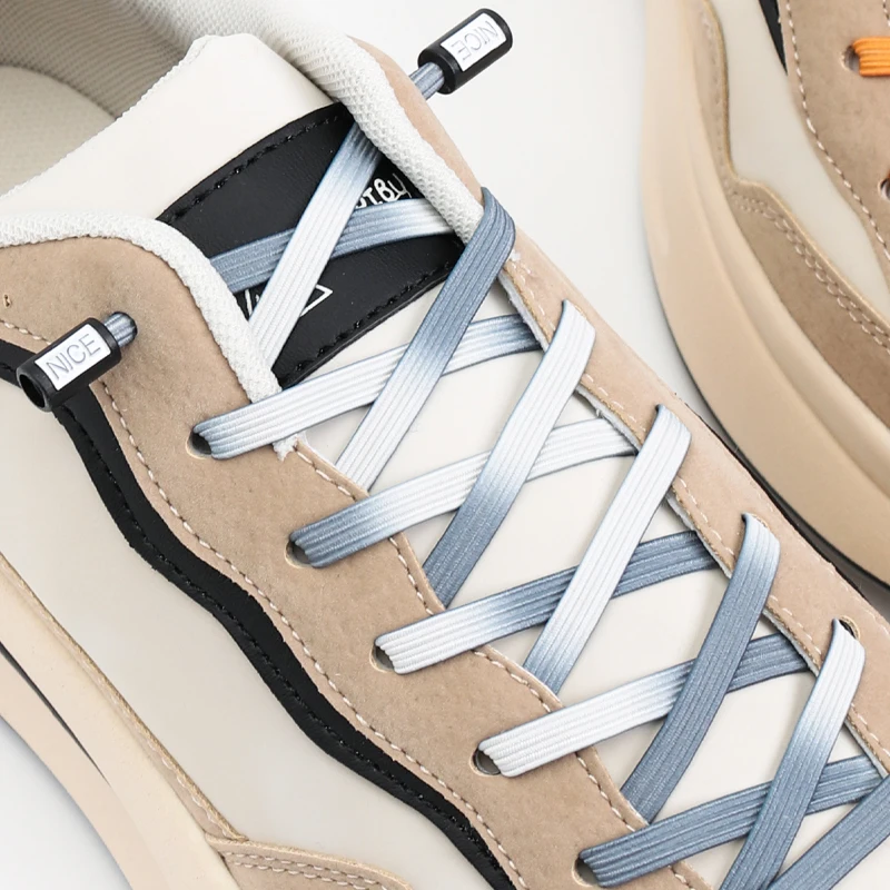 Elastic Sneakers Gradient NICE Shoe Laces Without Ties Flat Kids Adult Shoelace for No Tie Shoelaces Shoes Strings Accessories