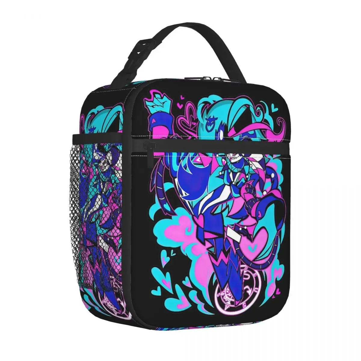 Ozzie Fizzarolli Hazbins Hotels Insulated Lunch Bags Leakproof Lunch Container Cooler Bag Tote Lunch Box School Bento Pouch