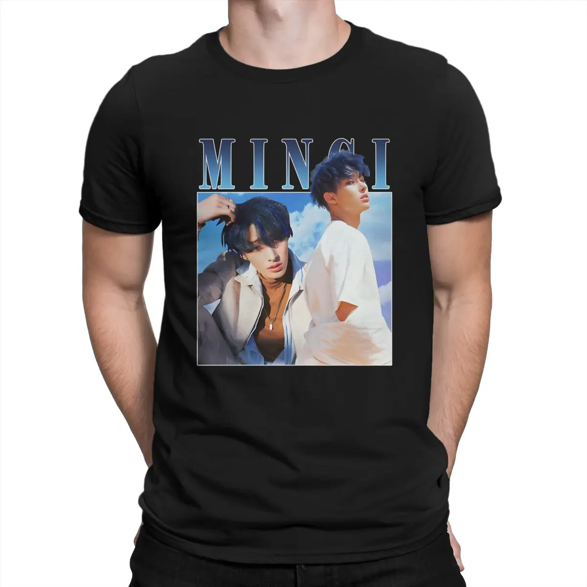 Ateez Men's TShirt Mingi Fashion T Shirt Original Sweatshirts New Trend