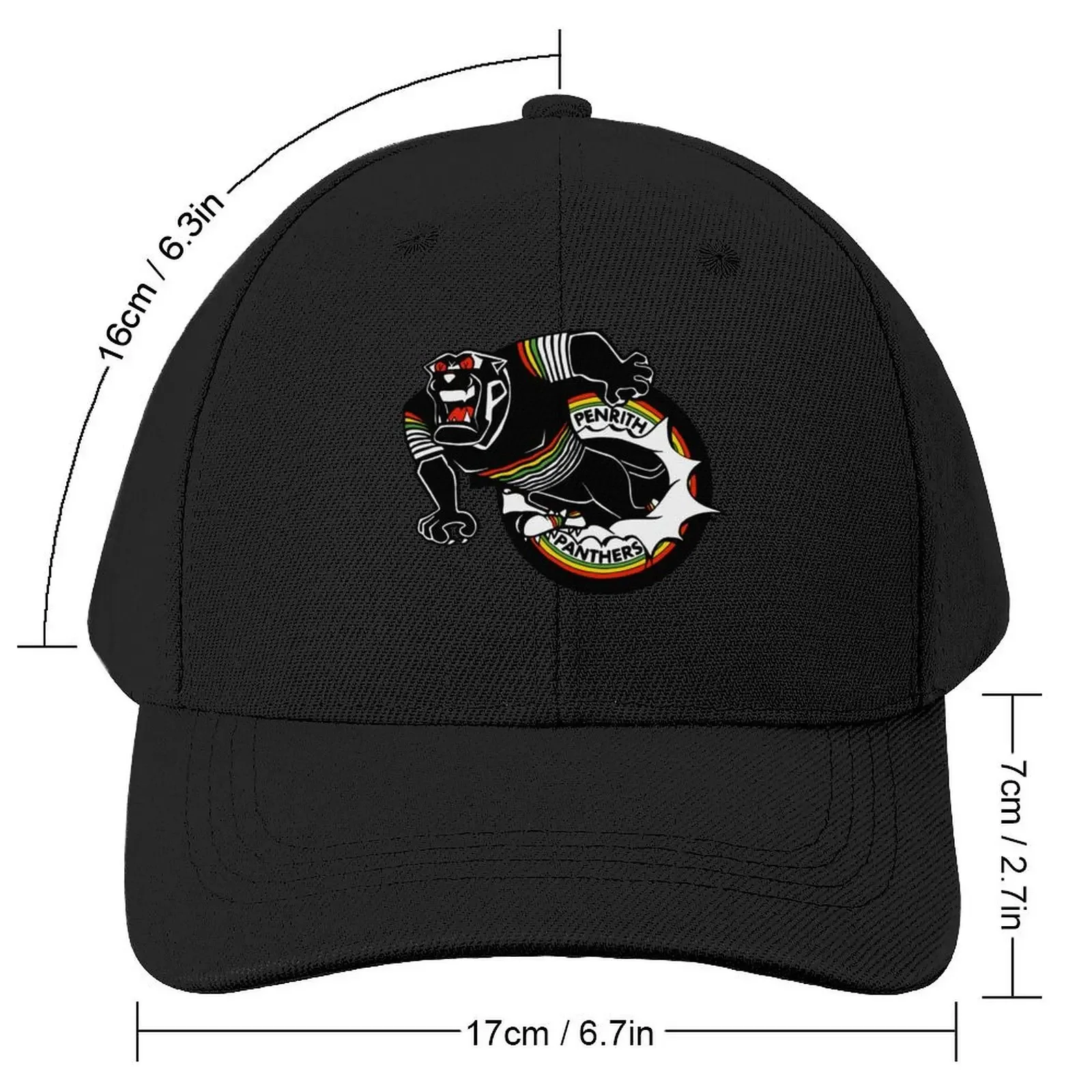 Penrith Panthers Baseball Cap Hip Hop Fashionable Ladies Men's