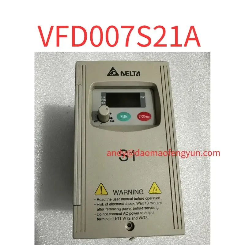 

Second-hand S1 frequency converter VFD007S21A 220V 0.75KW test OK