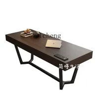 XL Home Solid Wood Desk High Quality Computer Desk Modern Minimalist Study Desk Decoration Home Decor Carbon Steel Foot