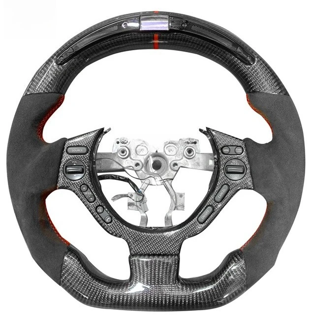 

For Steering Wheel Leather Light Emitting Diode Forged Black Carbon Fiber Steering Wheel