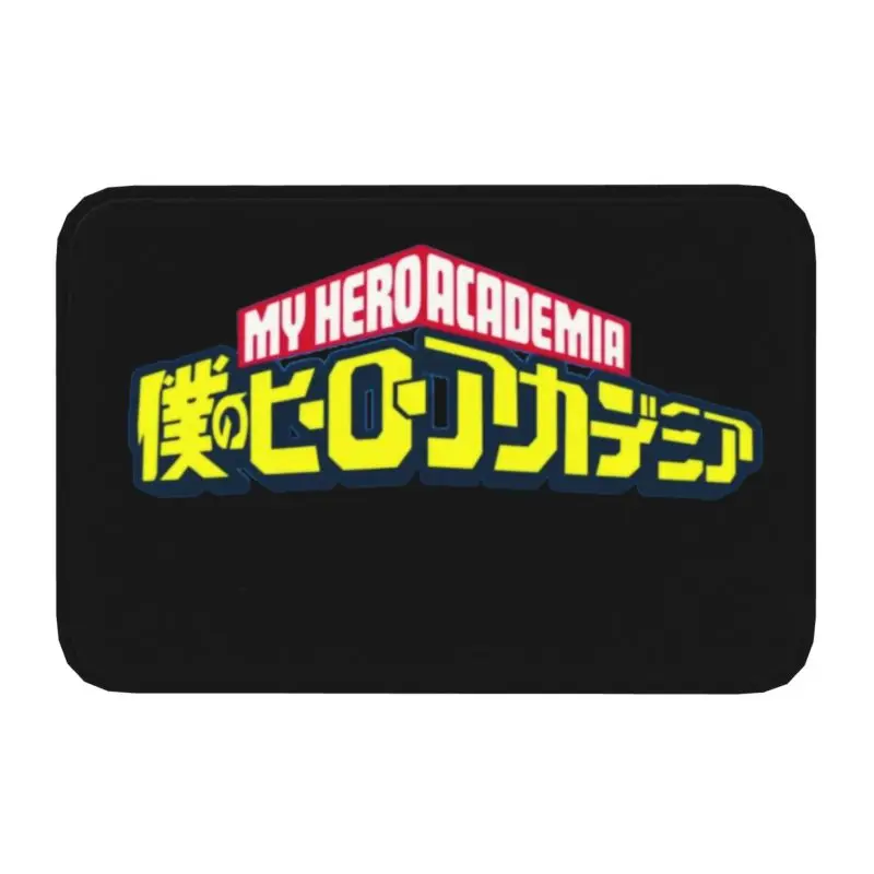 My Hero Academia Logo Front Floor Door Entrance Mats Outdoor MHA Anime Manga Bath Kitchen Doormat Garden Carpet Rug