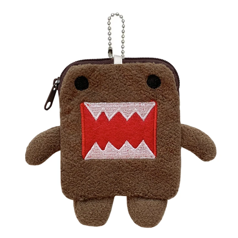 Domo Kun Plush Coin Purse Cute Keychain Wallet Anime Body Mini Small Coin Pouch Case