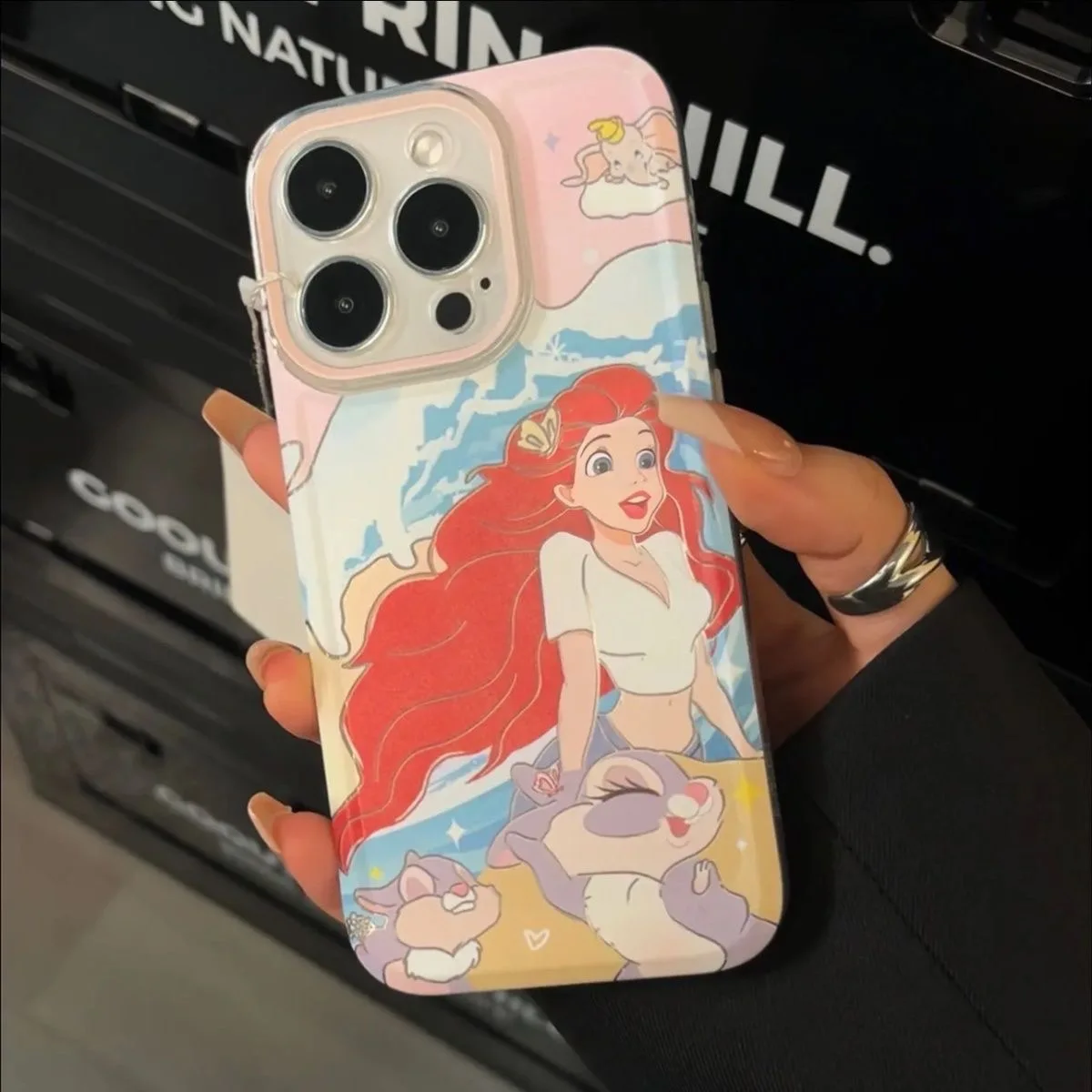 حافظة حماية ناعمة شفافة لهاتف آيفون 15 13 12 11 14 Pro Max XS XR 7 8 Plus X SE Coque من كارتون ديزني إلسا