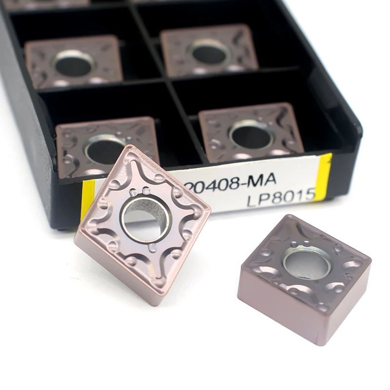 CNMG432 Metal Lathe Tools  Carbide Inserts ISO CNMG120408 MA External Turning Blade Semi-finishing  for Stainless Steel