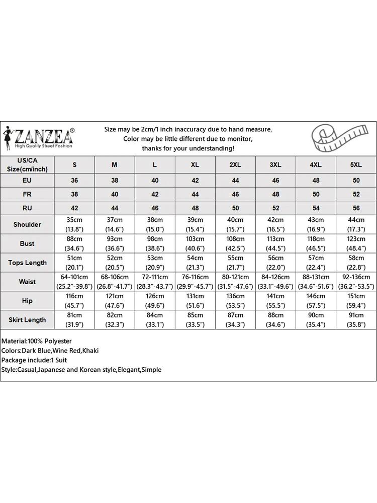 ZANZEA-Conjunto de dos piezas para mujer, traje informal holgado de color liso a juego, falda Swing, chaleco sin mangas para oficina, 2024