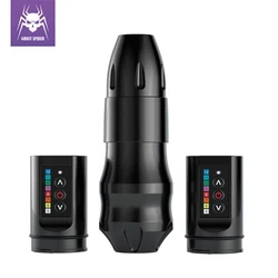 EXO-máquina de tatuaje inalámbrica, 3,5/4,0/4,6 tiempos, 1 o 2 Batería de 2400mAh, batería de litio de gran capacidad, pluma de tatuaje, Motor de bajo ruido