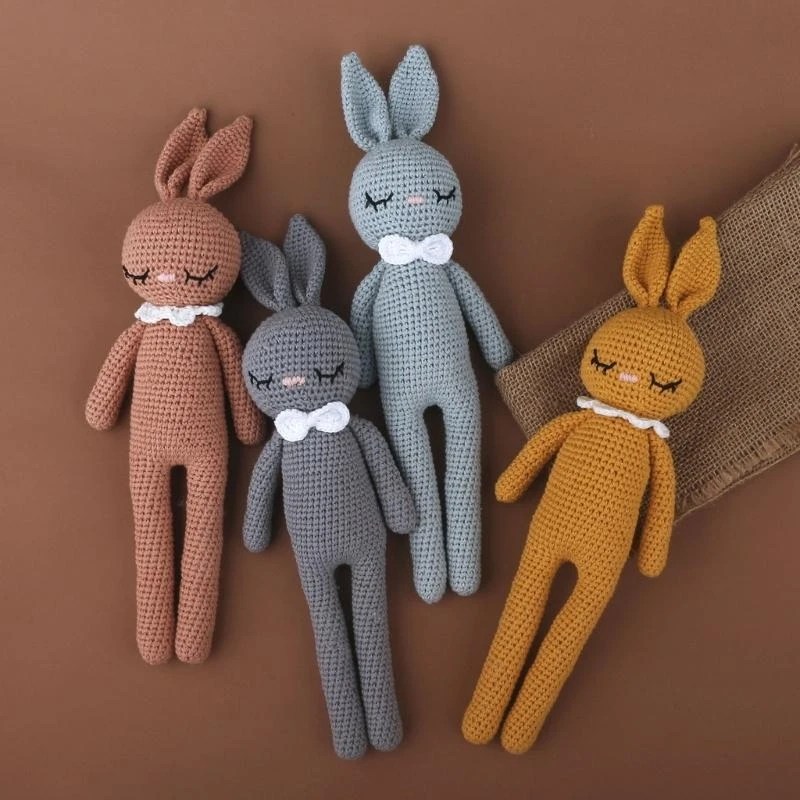 33 سنتيمتر أرنب كروشيه الحيوانات المحشوة حفلة هدية لعبة مكتب رمي وسادة 15UB #3