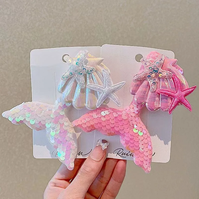 Cartoon Fish Hair Clip for Kids with Fringe, a Cute Cross-Border Hair Accessory