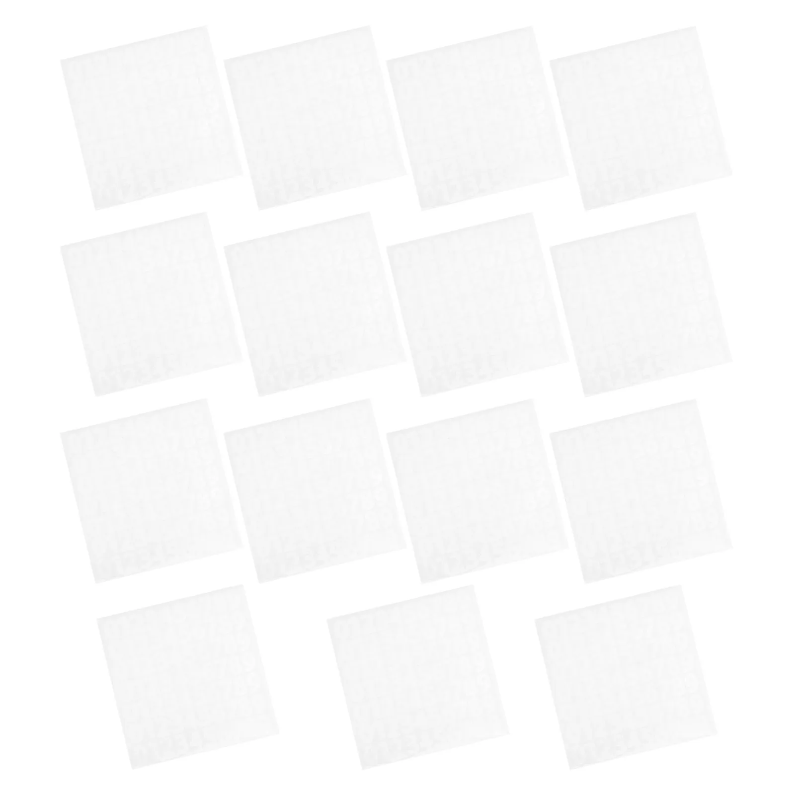 

15 Sheets Waterproof Number Stickers Labels Self-Adhesive 0-9 for File Folder Naming Desk Organizer Classroom