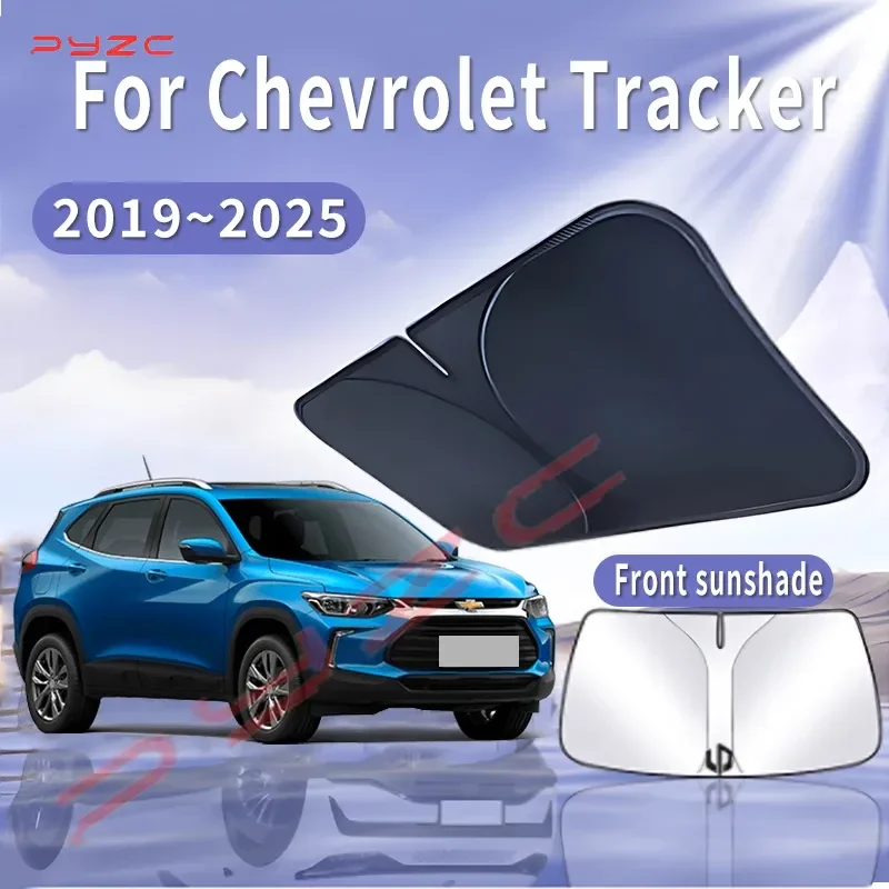 

Foldable Car Sun Visor For Chevrolet Tracker 2019~2025 Front Windshield Sunshade Heat Insulation Summer Cooling Auto Accessories