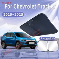 Parasol plegable para coche Chevrolet Tracker 2019 ~ 2025, parasol para parabrisas delantero, aislamiento térmico, refrigeración de verano, accesorios para automóvil