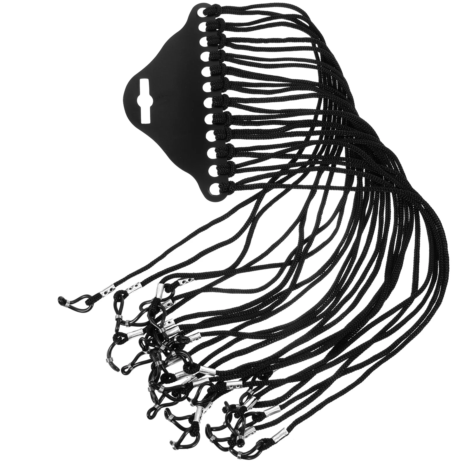 12 قطعة سلسلة النظارات السوداء حلقة مطاطية متينة لقراءة النظارات الشمسية وصفة طبية نظارات الحبل حامل نظارات السلامة #6