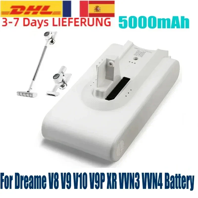 For Xiaomi Mijia Vacuum Cleaner V8 V9  V9P V10 VVN3 VVN4 Dreame 25.2V 5000mAh Vacuum Cleaner 18650 Li Ion Battery Pack