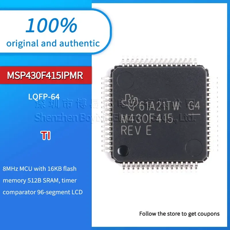 

Совершенно новый оригинальный подлинный MSP430F415IPMR M430F415 LQFP-64