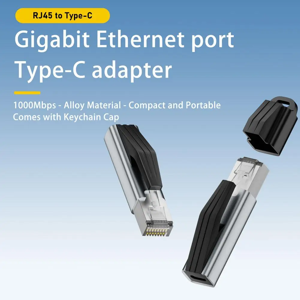 Type C to Ethernet Adapter 1000Mbps RJ45 LAN Gigabit Network Card Converter for MacBook Pro Samsung Xiaomi PC Laptop