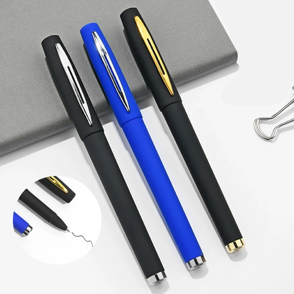 قلم جل بطرف رصاصة 0.5 مم للحبر سريع الجفاف يمنع التلطخ. توقيع المستندات المهمة #6