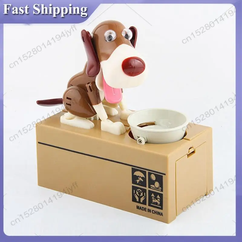 -ABDH Cute Dog Coin Piggy Bank-An Ideal Christmasgift For Children, Encouraging Saving With Interesting Mechanical Exercise