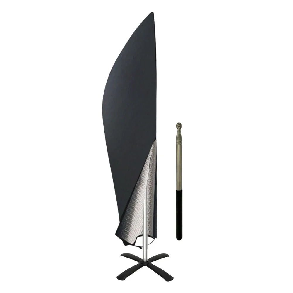 Waterproof 210D Oxford Patio Umbrella Cover For Outdoor Offset Banana Parasol Up To 7.5ft Square Garden Dust Protection Bag