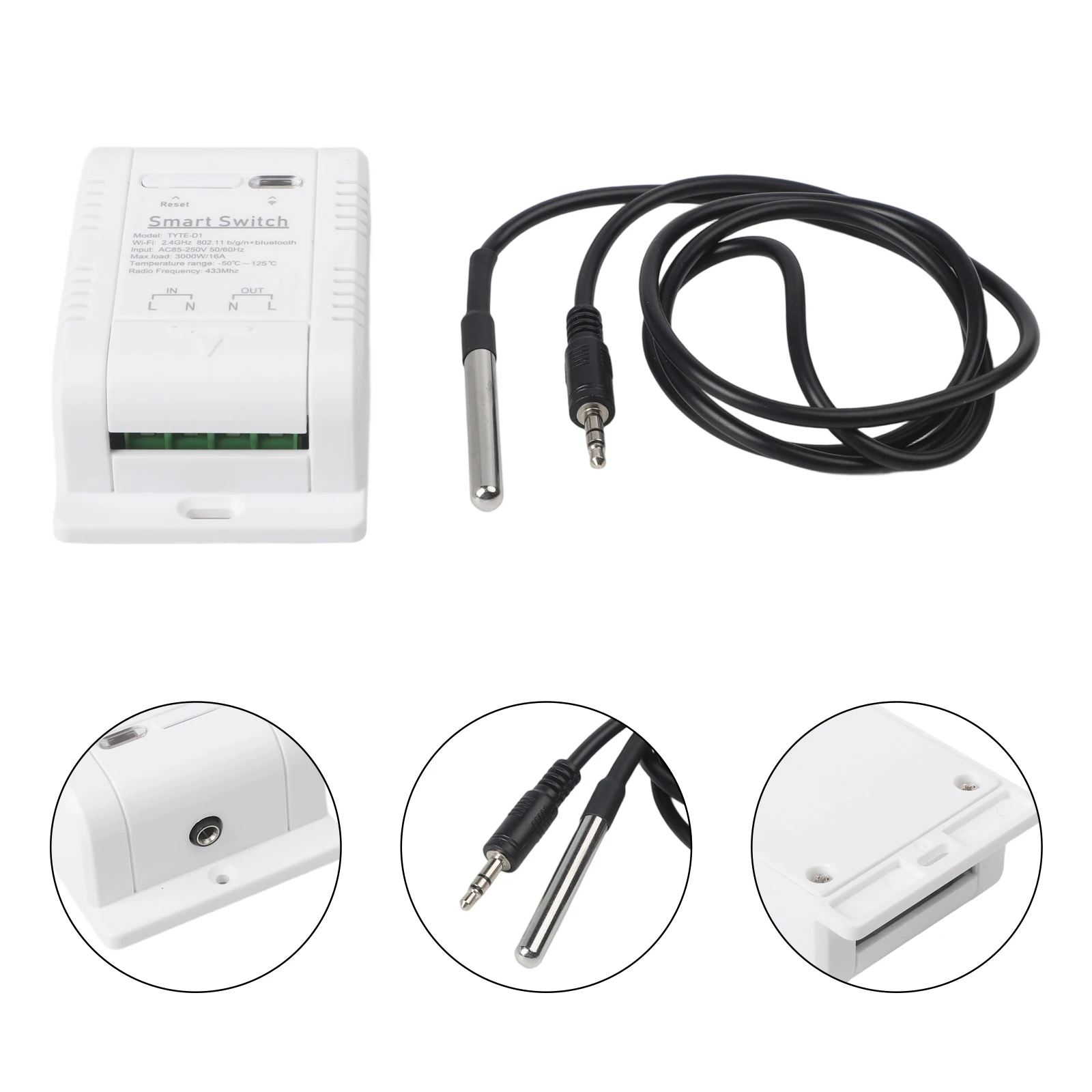 

For Tuya Wireless Remote Control for Temperature Monitoring and Switching with Real Time Monitor and Voice Control