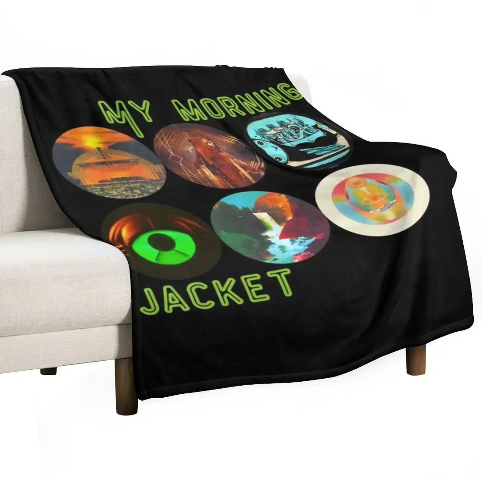 

my morning jacket t my morning jacket album covers sticker Classic Throw Blanket Hairy Retros Thermal Designers Blankets