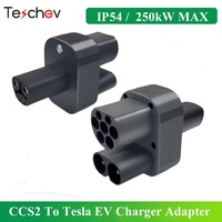Teschev CCS2 to Tesla EV Charging Adapter CCS2 Combo for Tesla Convertor 250A 1000V Electric Vehicle DC Fast Charging Station
