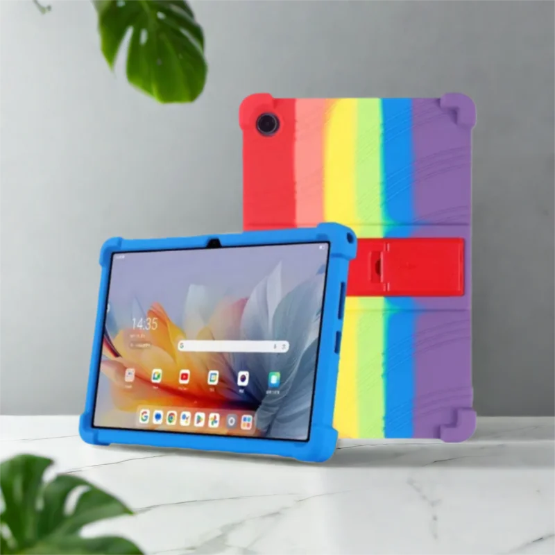 Tablets Case for Lenovo Tab K10 2nd TB311FU (ZAEH0063JP) 10.1 Inch  Super Shockproof Soft Silicone Protective Case Stand Cover